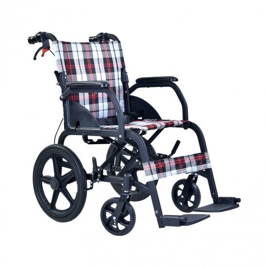 車椅子 介助型 アルミ製 折りたたみ 車イス 介助用 介助式車椅子 軽量 
